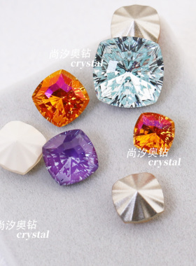 施华洛4460万花筒肥方美甲饰品钻