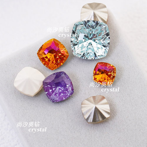 施华洛4460万花筒肥方美甲饰品钻