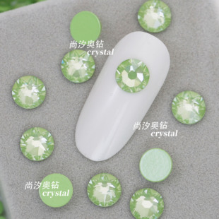 正品 施家2088平底圆形L182L天堂绿美甲饰品钻耳环耳钉宠物发夹diy