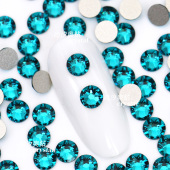 正品 施家2088平底圆形229蓝锆石美甲饰品钻耳环耳钉宠物发夹diy