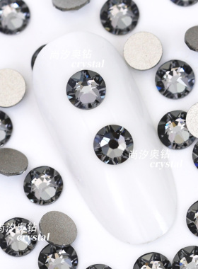 正品施家2088圆钻SINI银色夜影平底华子美甲钻奥地利水晶饰品钻