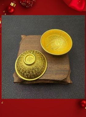 抓周金碗高级感摆件摆饰宝宝合金