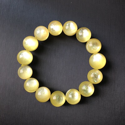 未镶嵌天然收藏级金锂云母黄