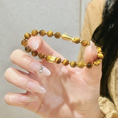 Millie招财暴富/天然虎眼石小黄鱼手链女轻奢小众新中式手串国潮