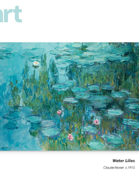 莫奈ClaudeMonet 蓝色睡莲 大师经典油画艺术衍生品 现代家居挂画