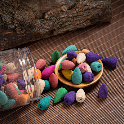 倒流香粒陶瓷香炉檀香锥