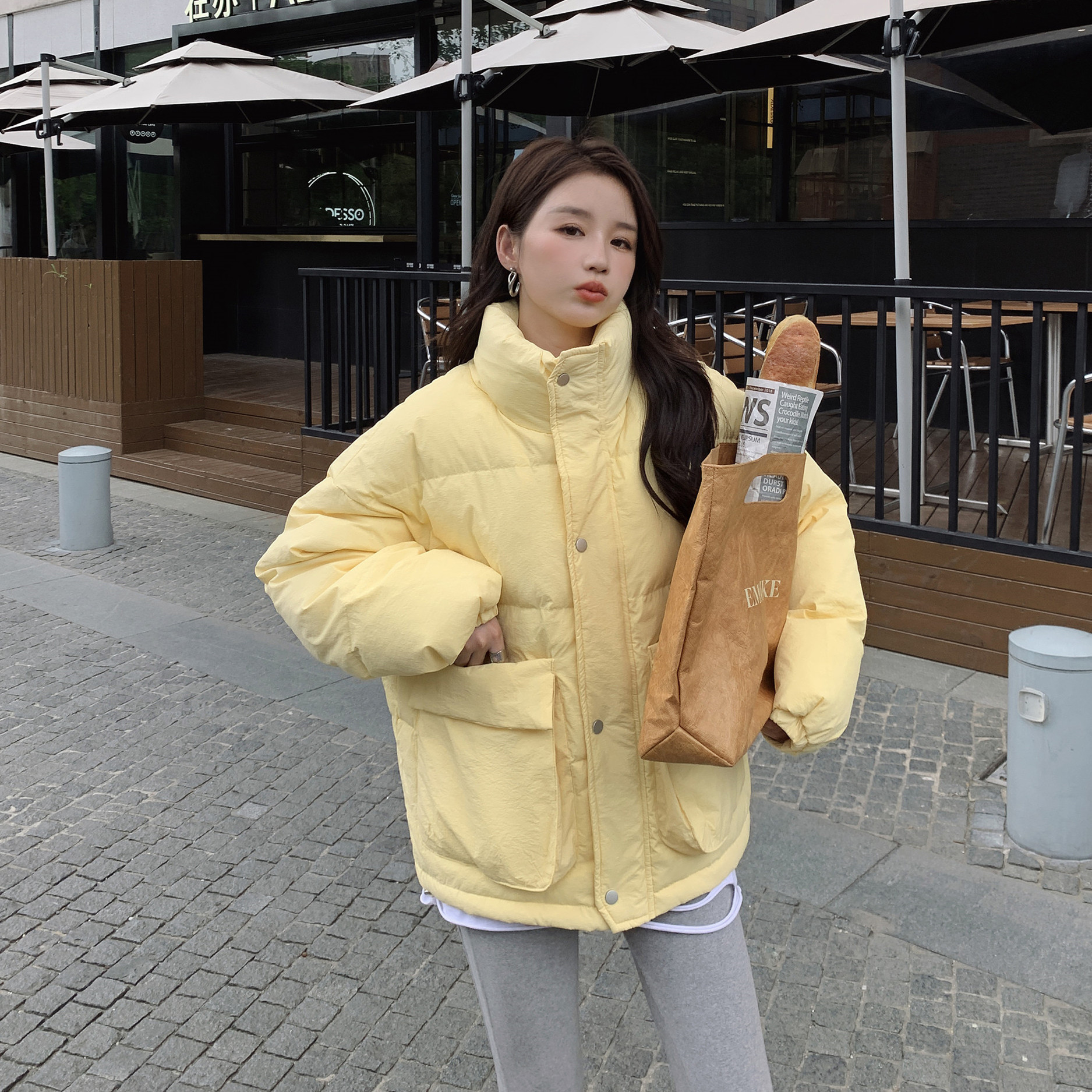 【档口现货】立领大口袋羽绒服B252-2251-P205-K328,女装羽绒服,浙宝252