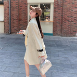 【现货】拼皮双排扣风衣款浙宝B252-2483-P140-k218，女装风衣，浙宝252
