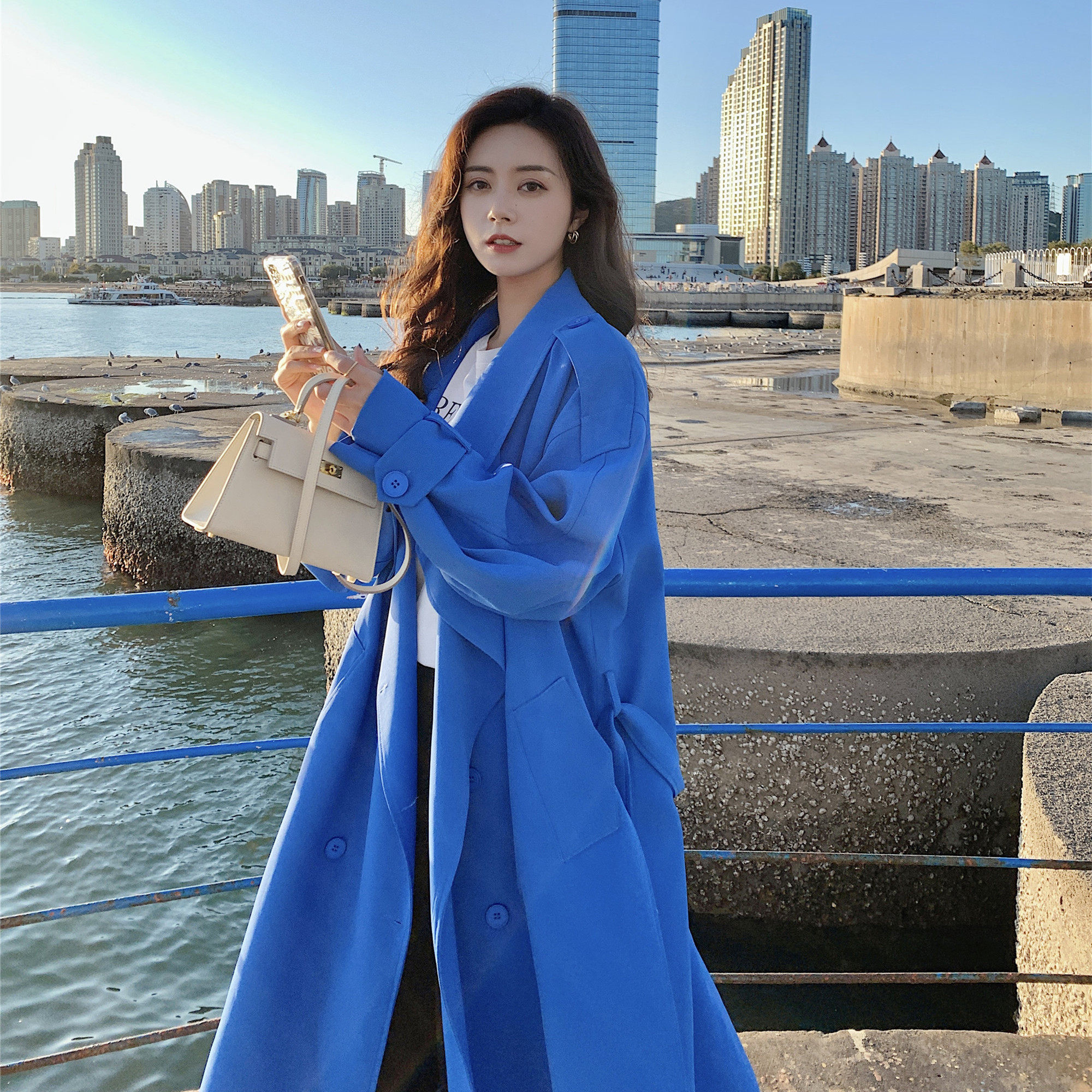 【常年现货】新款克莱因蓝色风衣款浙宝B252-2205-P140-K218,商品下架区,浙宝252