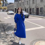 【大量现货】华夫格加厚连衣裙B252-2231-P115-K168大量现货，女装连衣裙，浙宝252