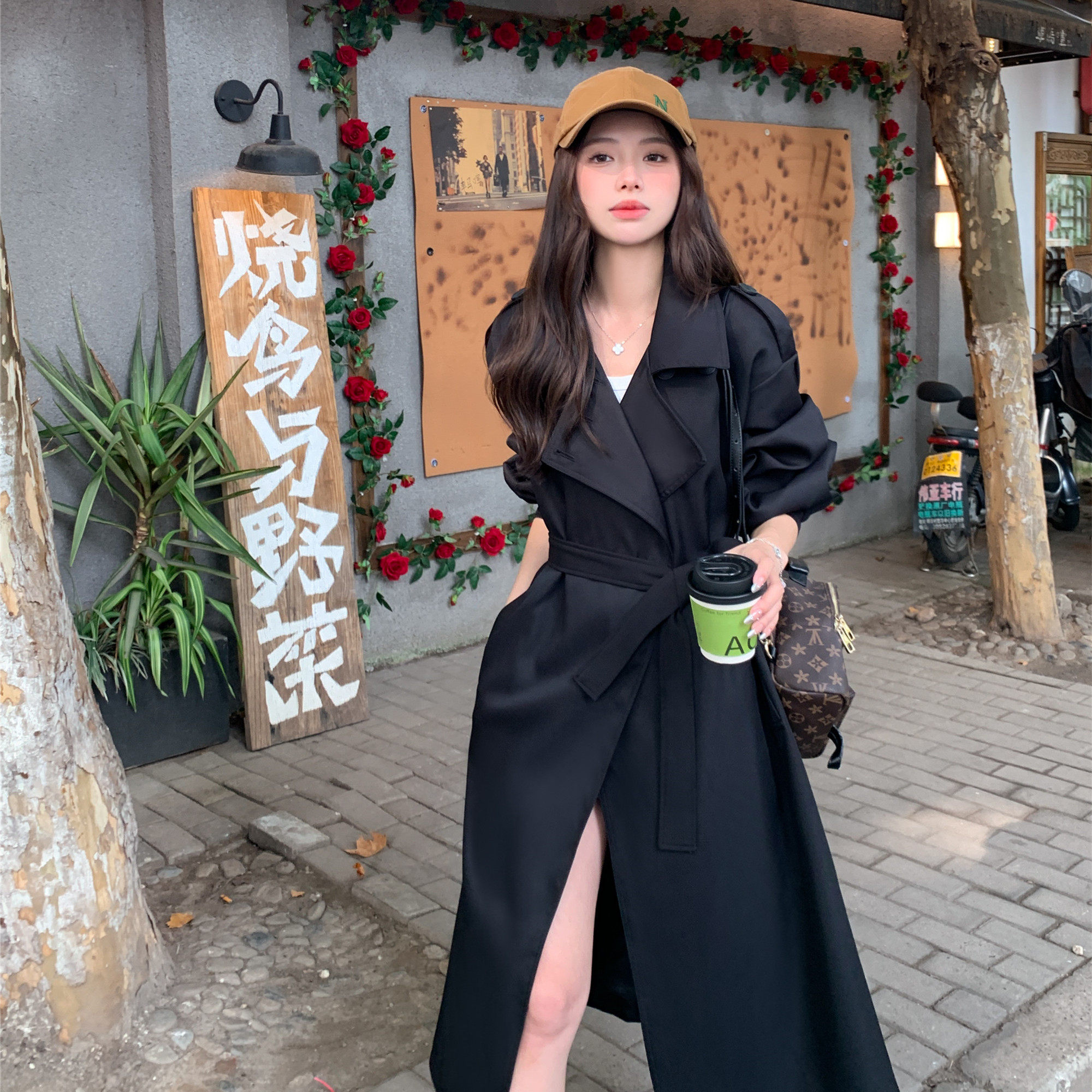 【现货】春装新款中长款风衣浙宝B252-2433-P150-K218，女装风衣，浙宝252