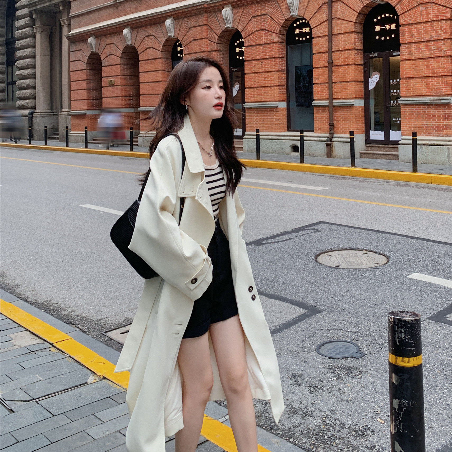 【现货】23年新款长款风衣浙宝B252-2306-P145-K218，女装风衣，浙宝252