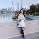 【现货】23年春装新款撞色风衣浙宝B252-2329-P150-K228，女装风衣，浙宝252