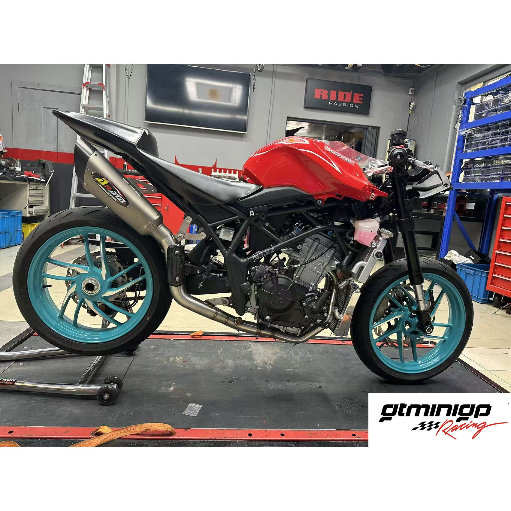 凯越350RR 赛车升级 赛道改装 排气管 脚踏 分离把 保护盖 牙盘
