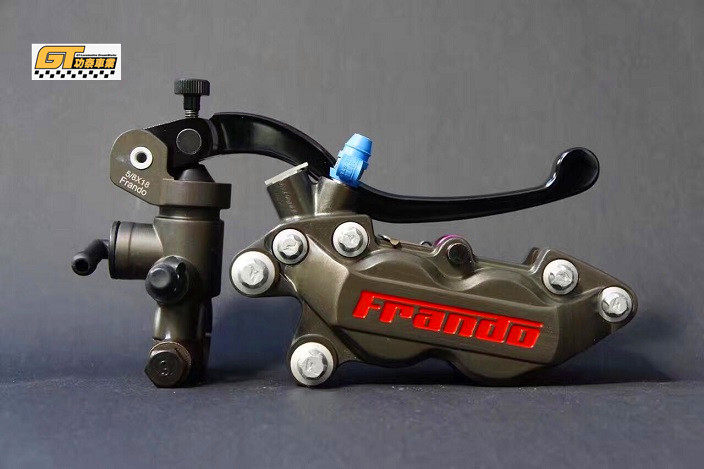 台湾 正品车力屋 frando fr-6 fr6 前刹车卡钳 对四活塞 刹车上泵