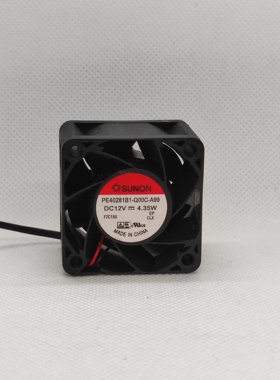 全新4028 4CM双滚珠 PE40281B1-Q00C-A99 12V服务器散热风扇