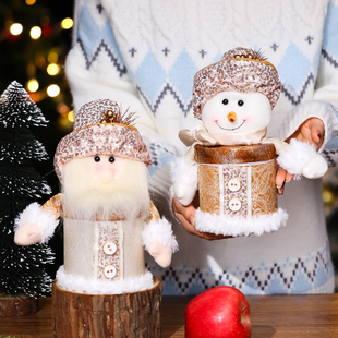 圣诞节礼物平安果礼帽包装礼盒糖果苹果平安夜礼物圣诞老人装饰盒