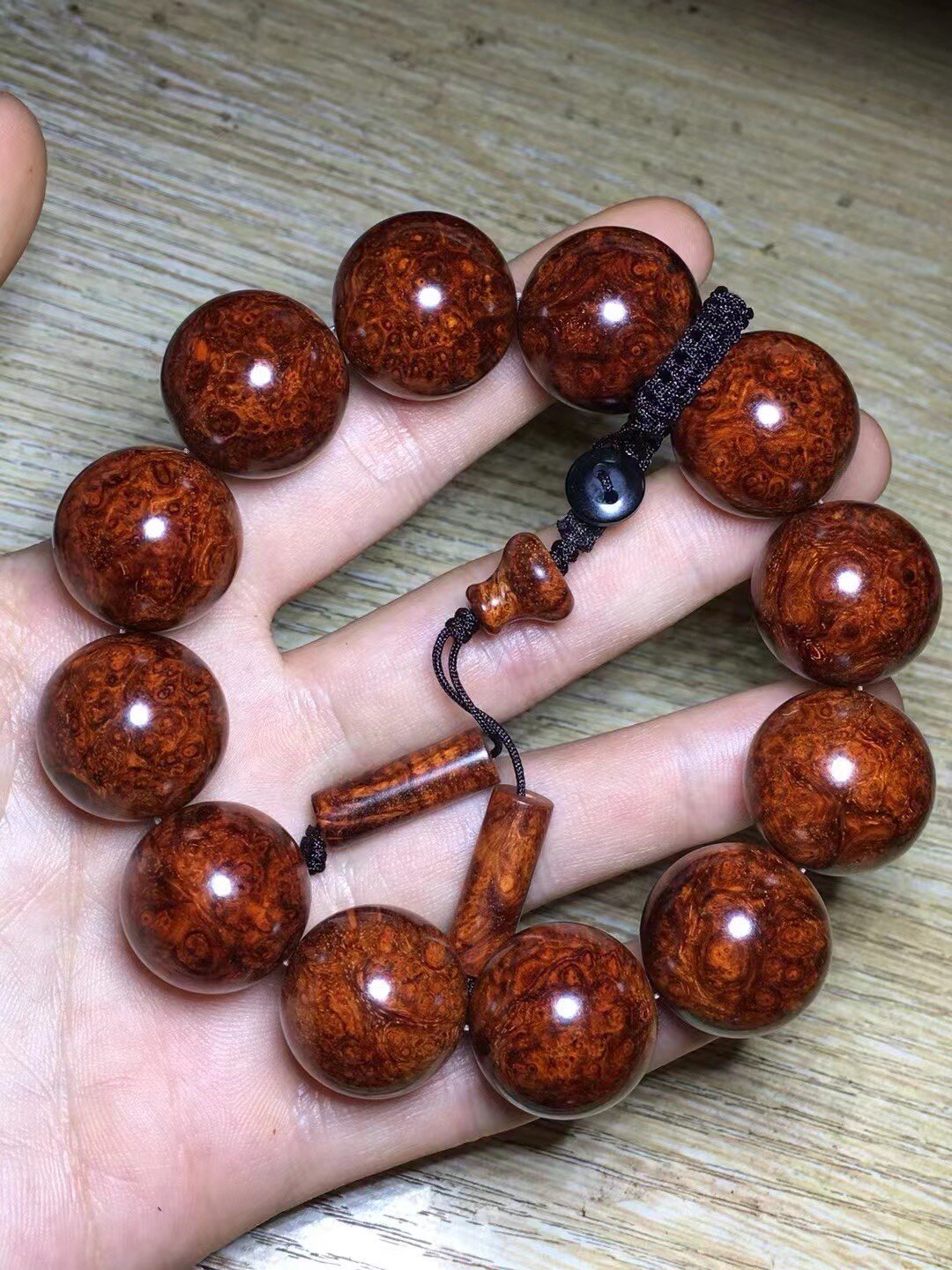 0小叶紫檀 细爆满留疤樱子  纹路绚丽