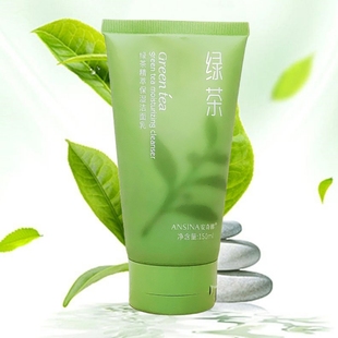 安奇娜绿茶精粹保湿洁面乳膏150ml洗面奶补水滋润控油男女学生