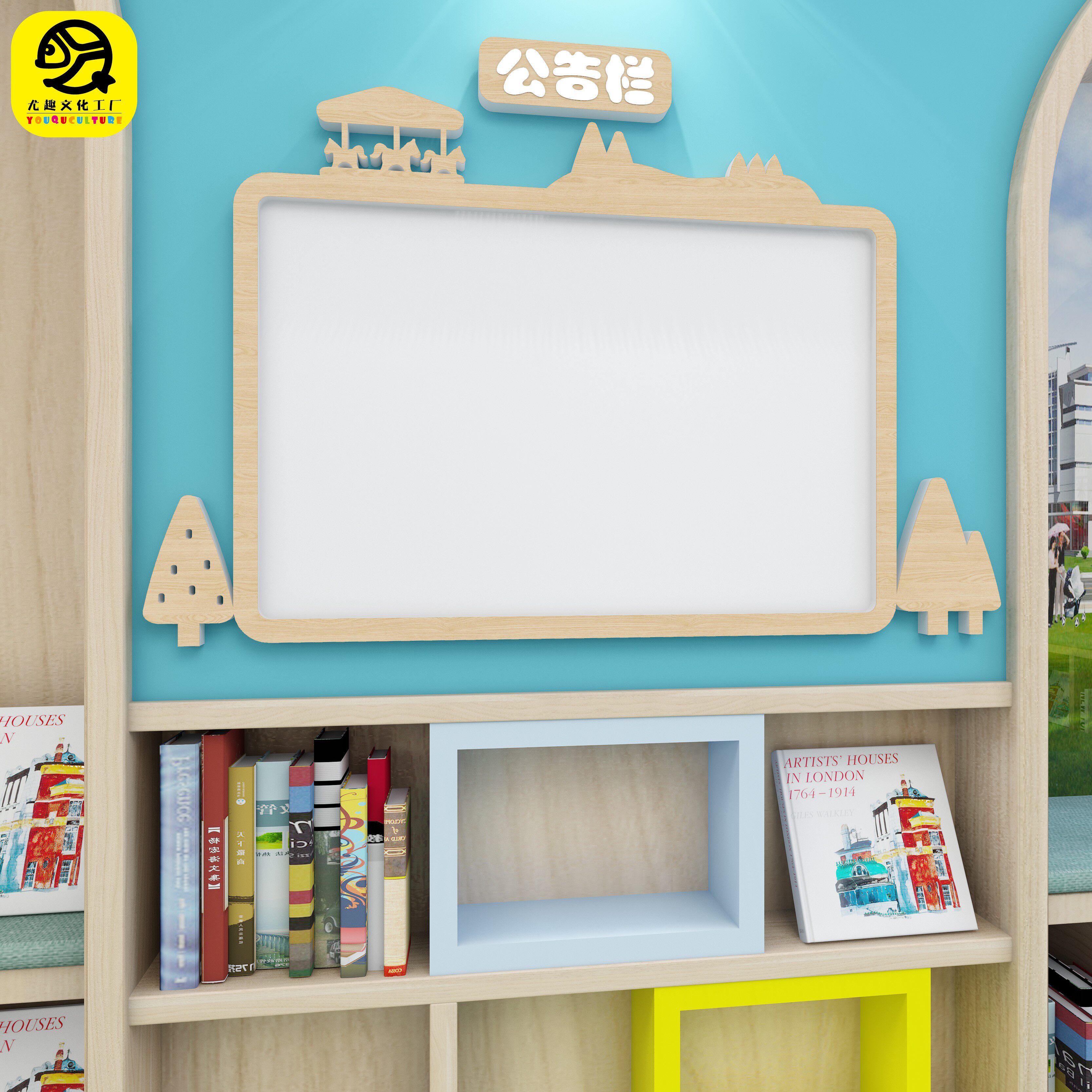 幼儿园pvc木纹印刷家园联系栏儿童房教室家长园地公告栏展示包邮