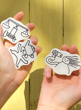 windfall系列原创插画手机支架 可爱怪诞粘贴式手机支架 大多大®