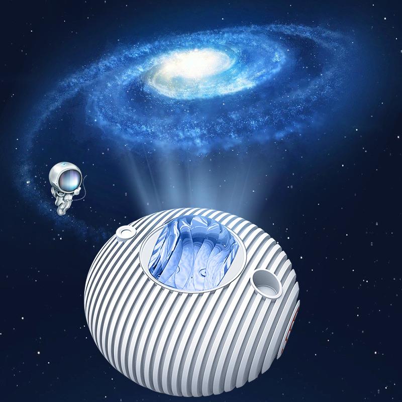 USB激光灯跨境充电蓝牙直播投影星空飞碟氛围网红北极光灯投影仪