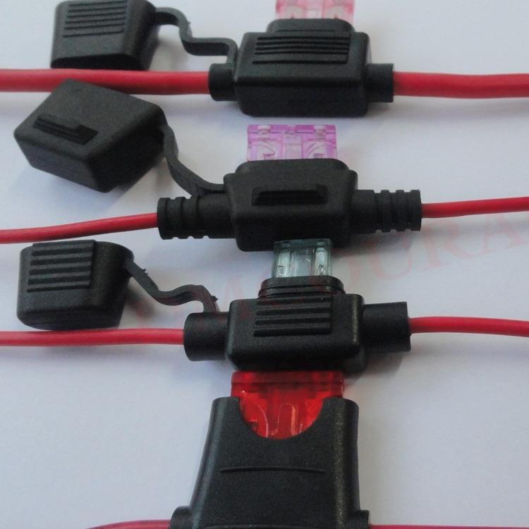 电动车锂电池专用保险丝盒滑板车保险丝座扭扭车锂电池保险丝盒