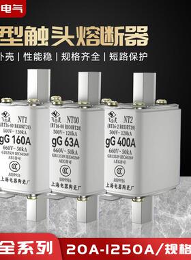 NT00熔断器RT36-00熔断丝熔芯保险丝25A32A40A50A63A80A100A陶瓷