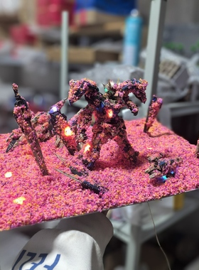 木石万代00q全刃式花海鱼缸R老师同款自由元祖小米鱼缸废墟高达