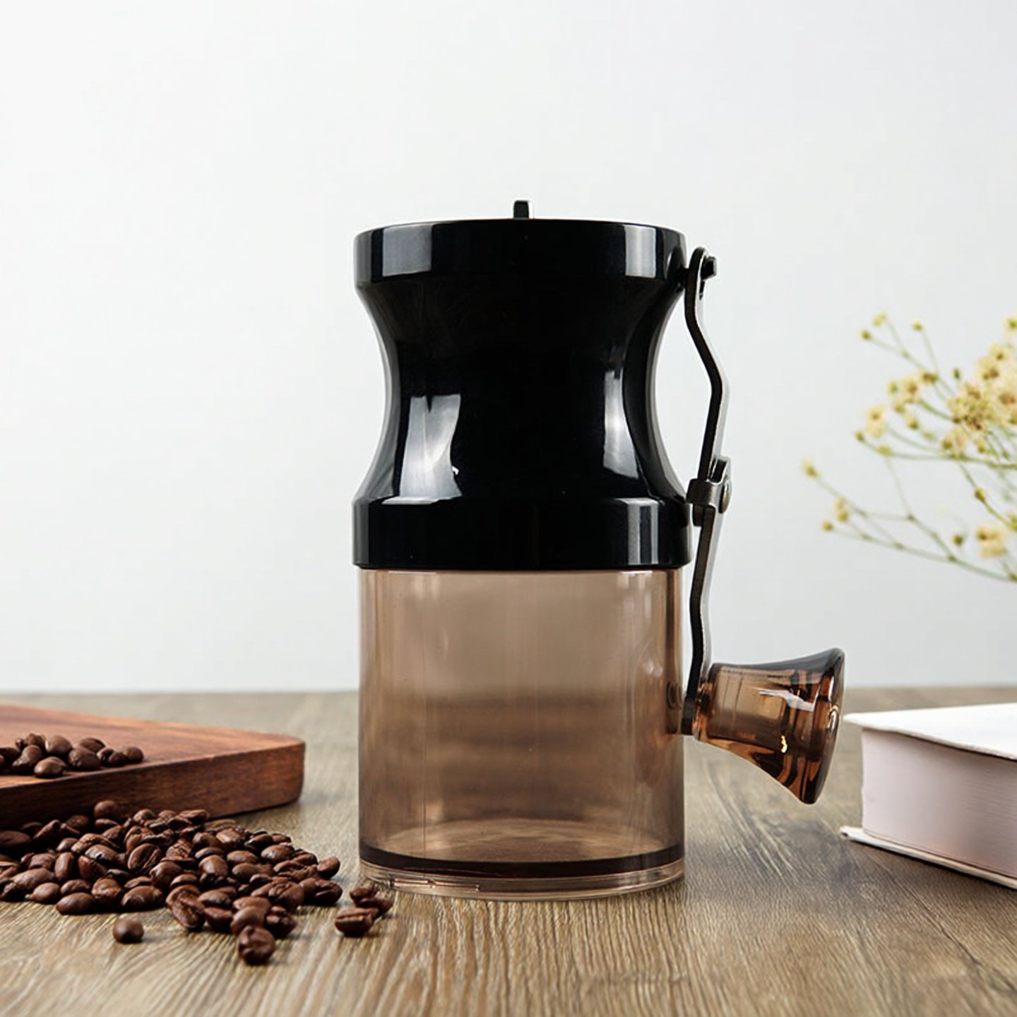 妙埕磨豆机咖啡豆研磨机手摇磨粉机迷你便携手动咖啡机家用粉碎机