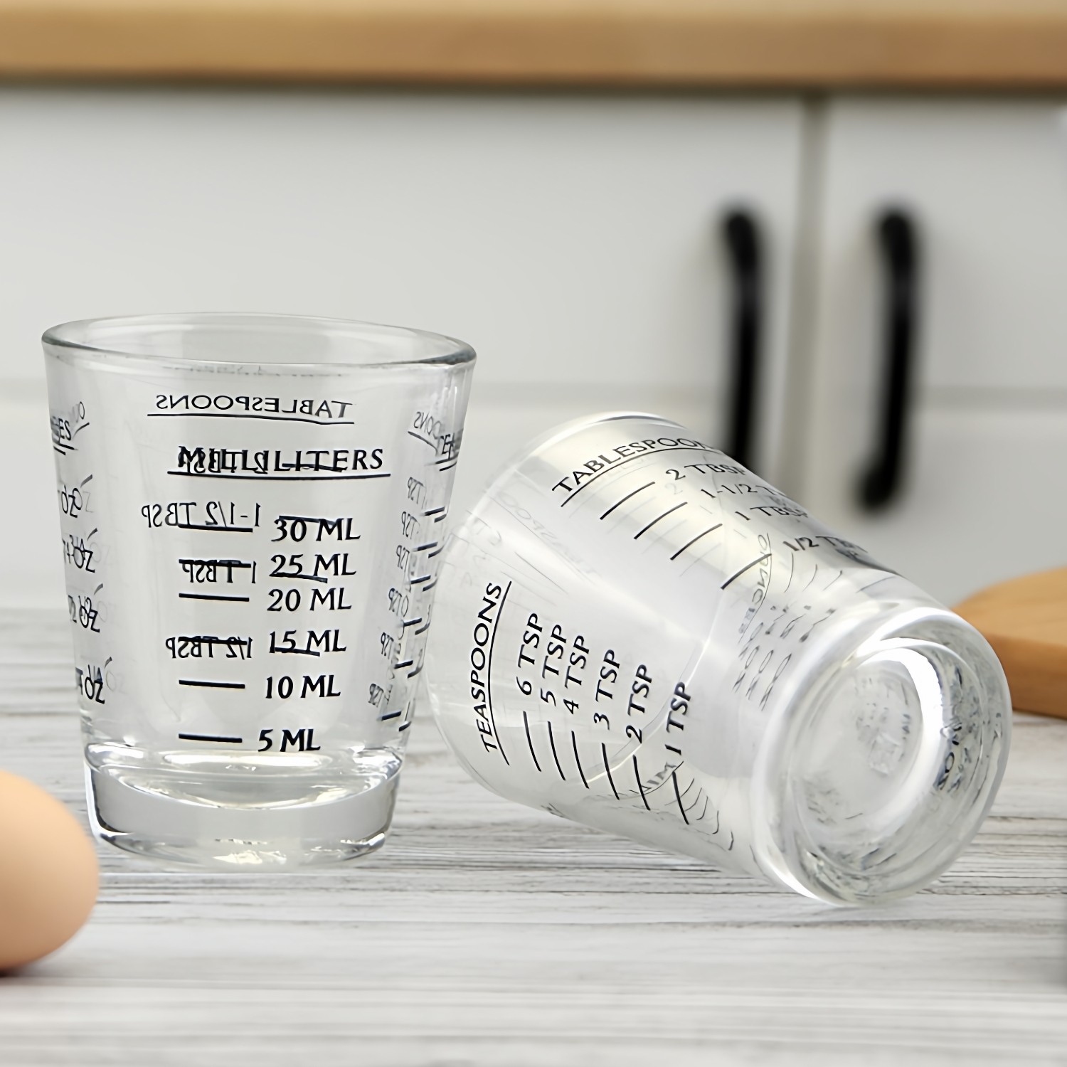 台湾进口玻璃盎司杯意式咖啡量杯4种刻度玻璃量杯30ml意式浓缩杯