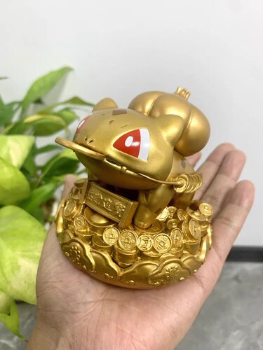 宠物小精灵GK招财进宝 妙蛙种子茶宠 金蟾蜍摆件车载蒜头王八手办