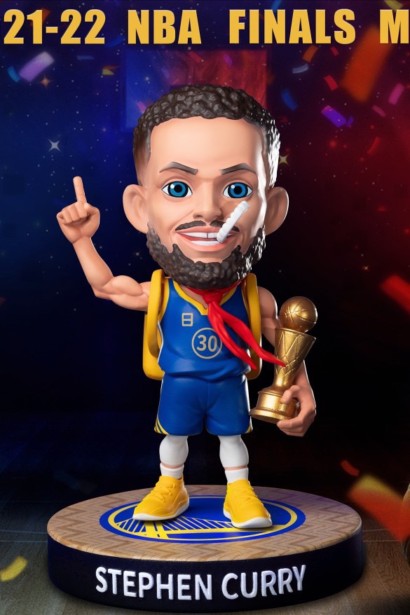 NBA金州勇士队库里手办人偶公仔摆件球星GK小学生库里桌面礼物