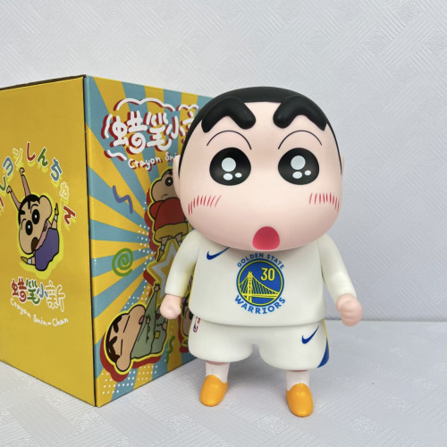 球星cos蜡笔小新库里詹姆斯科比13cm小新潮玩公仔手办桌生日礼物