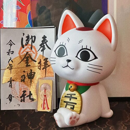 潮玩新款胆大党DANDADAN招财猫动漫周边摆件玩具高速婆婆猫咪手办