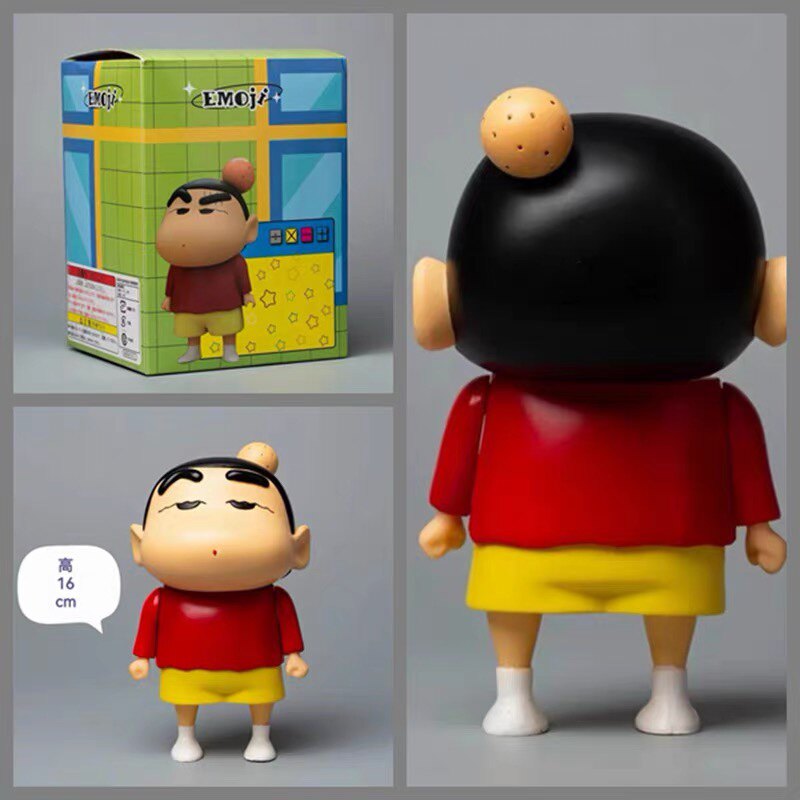 蜡笔小新 野原新之助 GK 挨揍小新 拿书 站姿 动漫手办 生日礼物