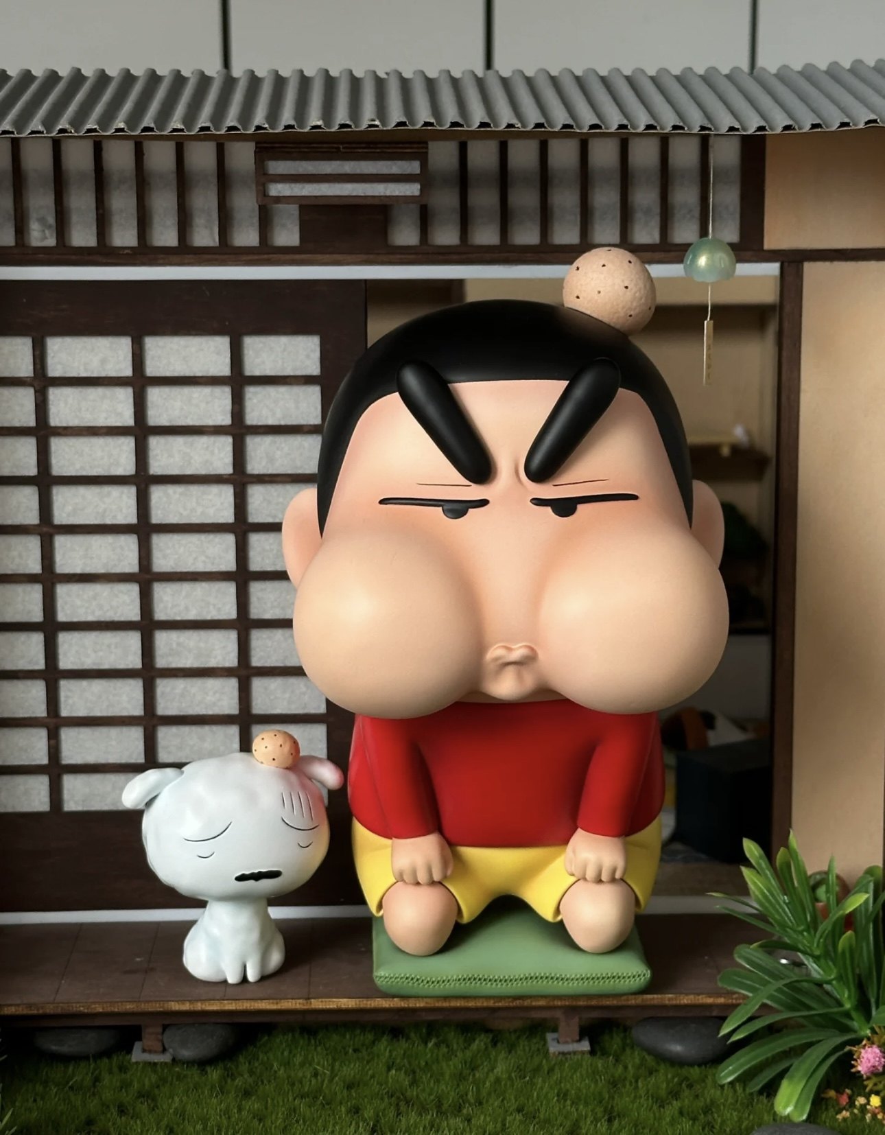 GK气鼓鼓蜡笔小新 生气小新 小白 挨揍小新搞怪车载潮玩手办礼物