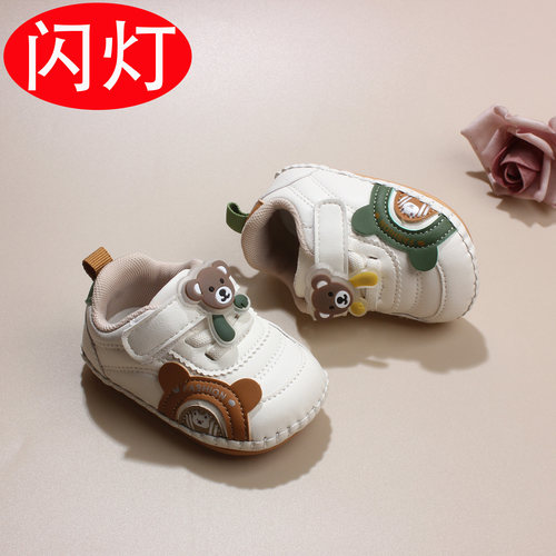 新生婴儿鞋袜0-1-2岁软底步前鞋