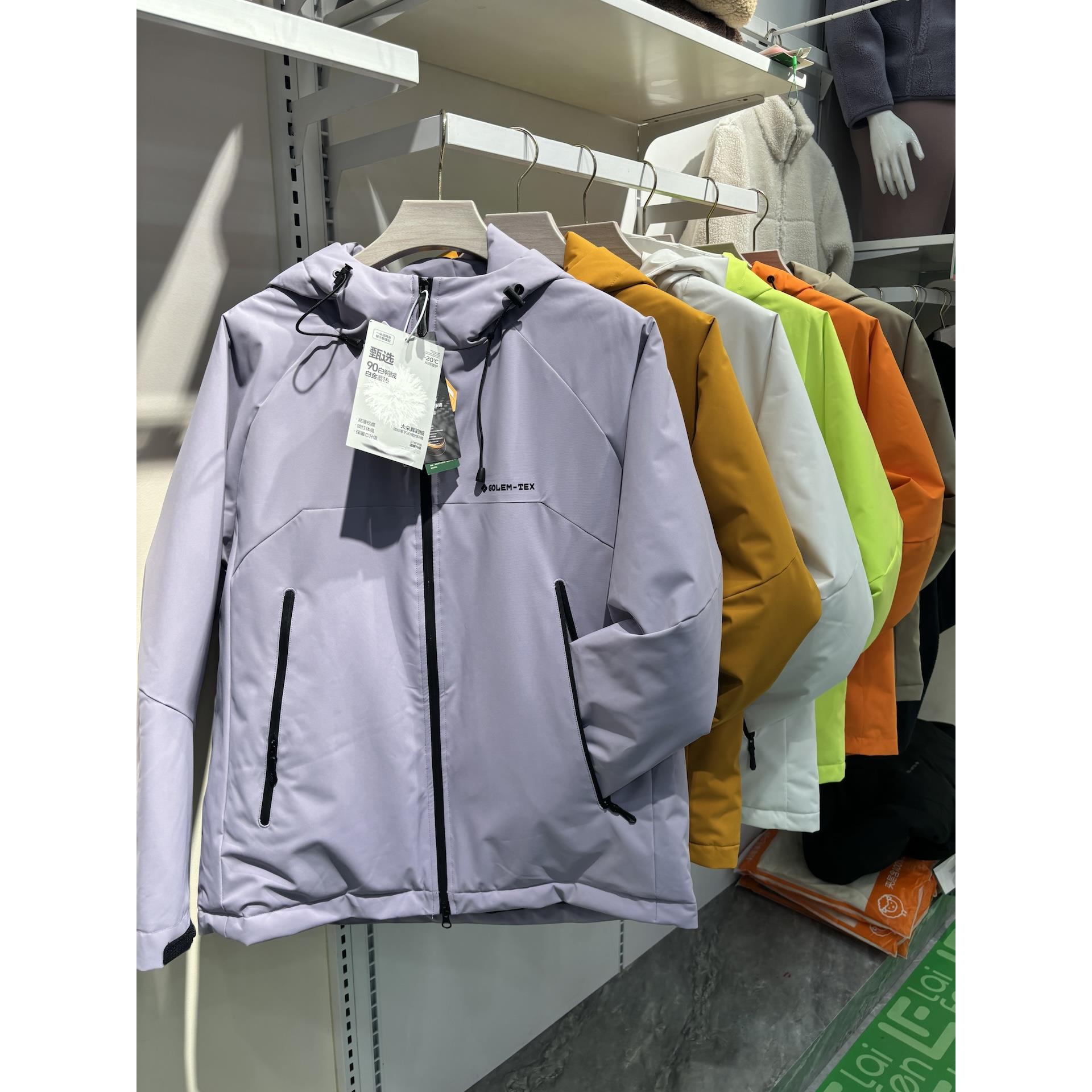 线下同款羽绒冲锋王冬男女同款户外防风防水保暖冲锋衣外套