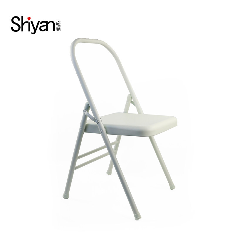 施颜白色磨砂承重加厚钢管艾扬格瑜伽辅助椅折叠椅子倒立开肩椅子,运动/瑜伽/健身/球迷用品,瑜伽椅,淘宝优惠券,粉丝福利购,淘宝优惠卷