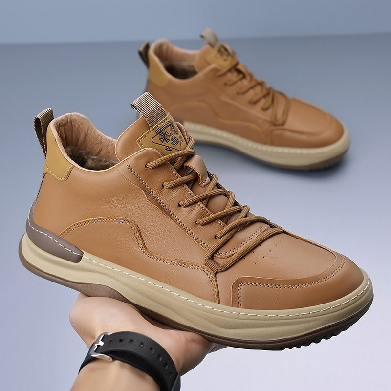 头层牛皮冬季男士棉鞋真皮纯羊毛保暖休闲男款加绒芒果鞋男鞋潮鞋,流行男鞋,棉鞋,淘宝优惠券,粉丝福利购,淘宝优惠卷