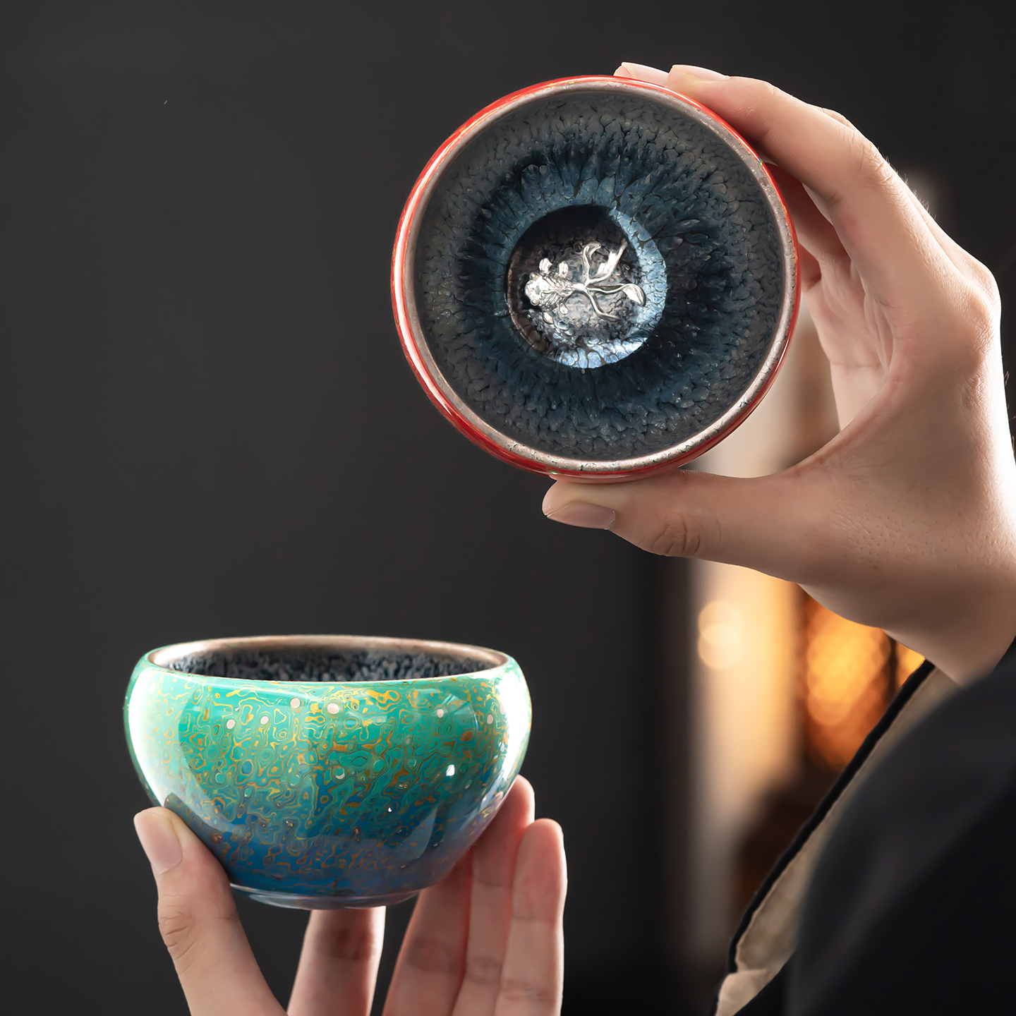 梦南州·大漆焗钉建盏