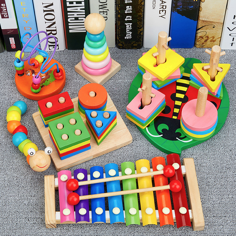 婴儿童积木拼装玩具益智力启蒙多功能男孩女孩0宝宝1一2岁半3早教