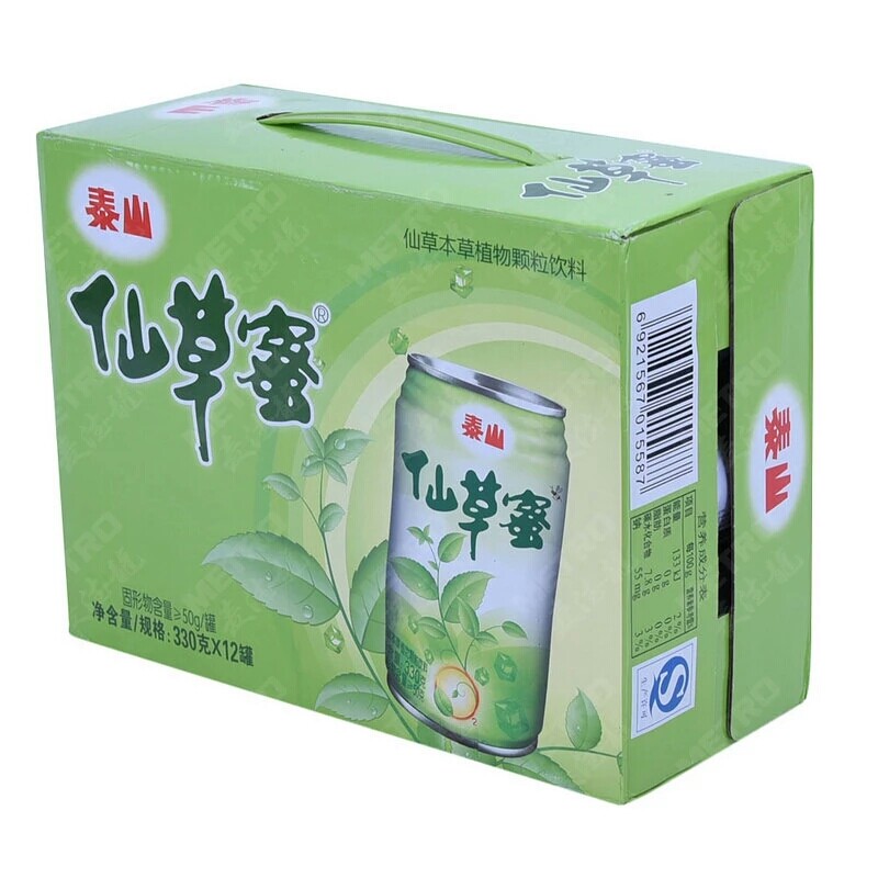 泰山仙草蜜330ml凉茶饮料夏日常备清凉祛火烧仙草