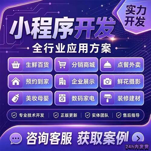 小程序开发定制 APP开发定制 网页制作 开发商城餐饮一条龙服务
