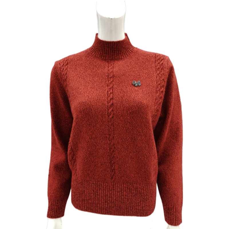 半高领宽松厚针织打底衫内搭毛衣