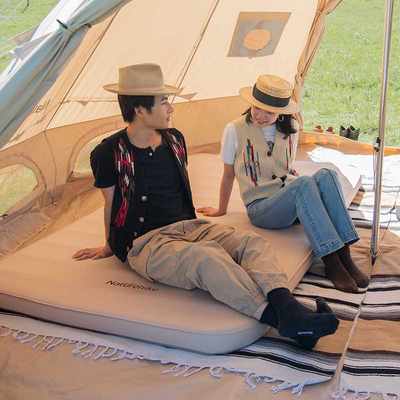 挪客Naturehike自动充气床海绵防潮气垫户外露营单双人帐篷折叠垫