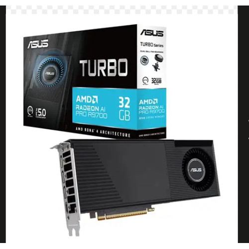 华硕AMD RADEONAI PRO R9700 32G 显卡AI推理内容生成与科学计算