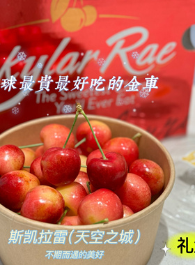 （精品红果）斯凯拉雷天空之城金车厘子嘎嘣脆甜4斤原箱顺丰包邮