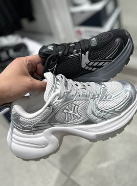 MLB 女款网面拼接厚底增高时尚老爹鞋25春季新款 3ASHW045N